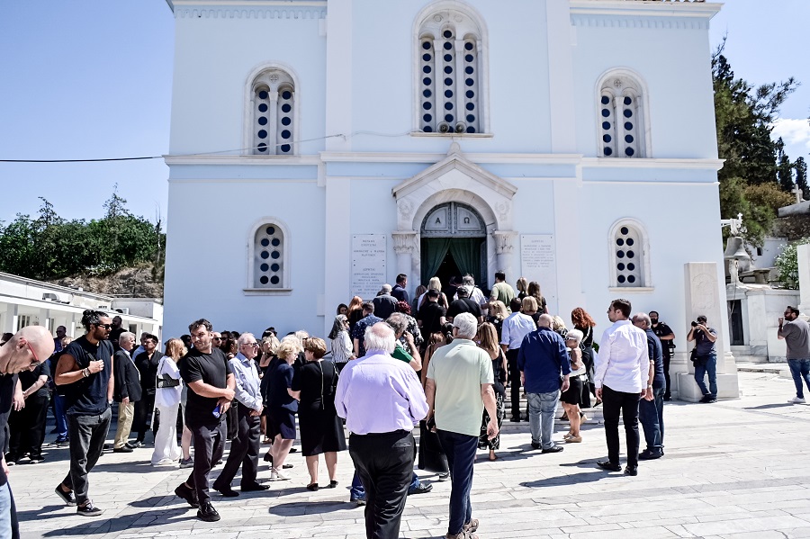Κηδεία του δημοσιογράφου Δημήτρη Κωνσταντάρα. Τετάρτη 27 Αυγούστου 2025 (ΜΙΧΑΛΗΣ ΠΑΠΑΝΙΚΟΛΑΟΥ / EUROKINISSI)