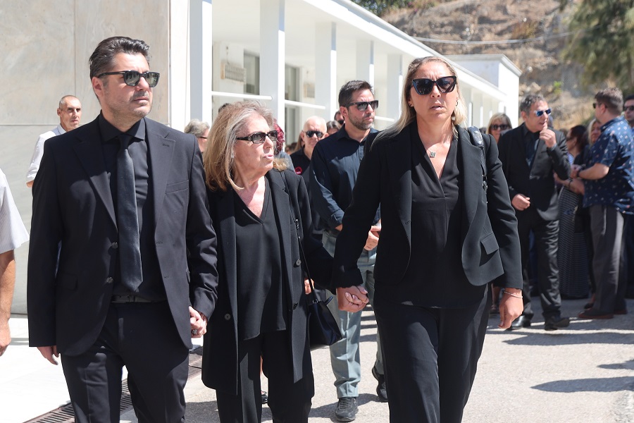 Κηδεία του δημοσιογράφου Δημήτρη Κωνσταντάρα. Τετάρτη 27 Αυγούστου 2025 (ΓΙΑΝΝΗΣ ΠΑΝΑΓΟΠΟΥΛΟΣ / EUROKINISSI)