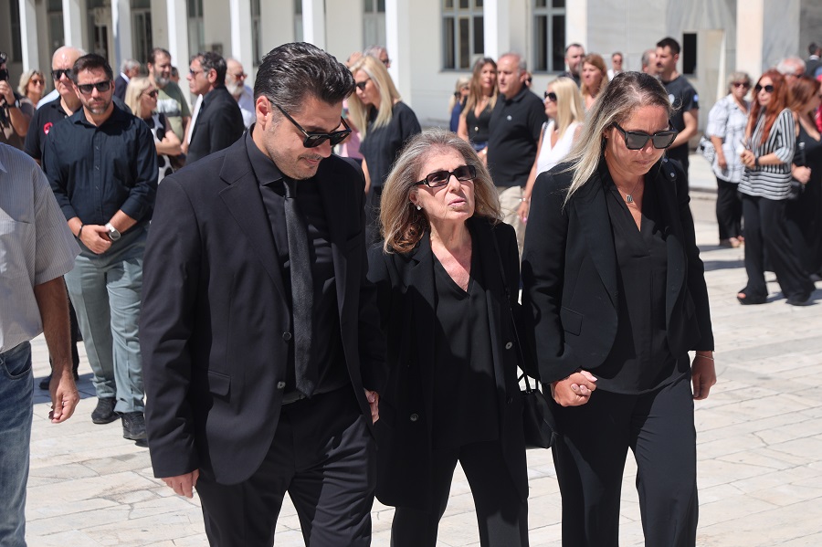 Κηδεία του δημοσιογράφου Δημήτρη Κωνσταντάρα. Τετάρτη 27 Αυγούστου 2025 (ΓΙΑΝΝΗΣ ΠΑΝΑΓΟΠΟΥΛΟΣ / EUROKINISSI)
