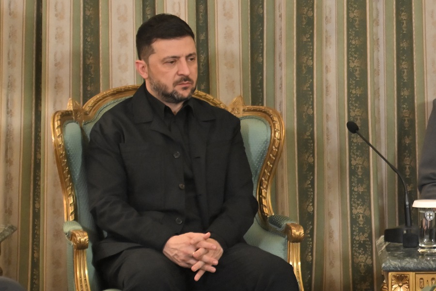 Συνάντηση του Προέδρου της Δημοκρατίας Κώστα Τασούλα με τον Πρόεδρο της Ουκρανίας Volodymyr Zelenskyy, στο Προεδρικό Μέγαρο, Κυριακή 16 Νοεμβρίου 2025. (ΚΩΣΤΑΣ ΤΖΟΥΜΑΣ/EUROKINISSI)